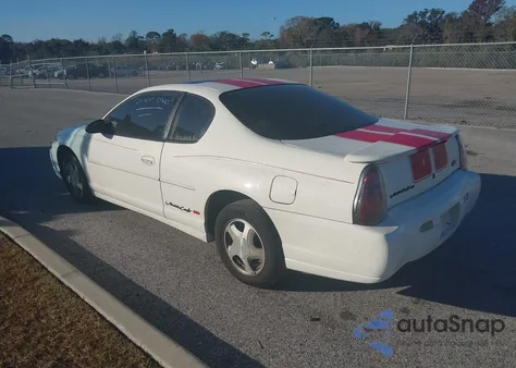 2002 Chevrolet Monte Carlo Ss from USA, damaged, VIN 2G1WX15K529229233